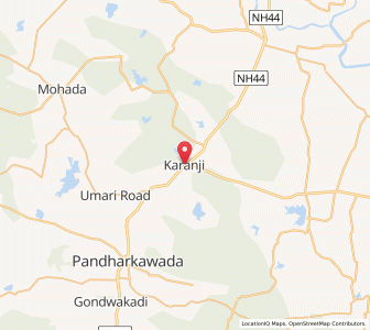 Map of Karanji, Maharashtra