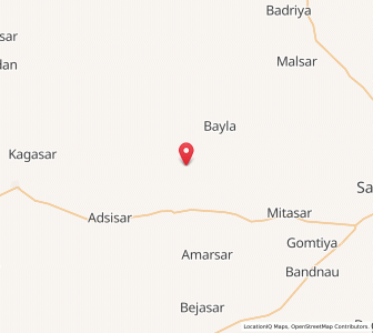 Map of Karansar, Rajasthan
