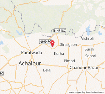 Map of Karasgaon, Maharashtra