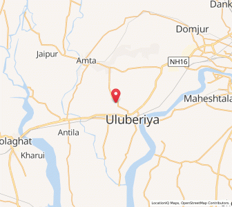 Map of Karatber, West Bengal
