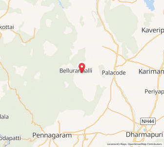 Map of Karayur, Tamil Nadu