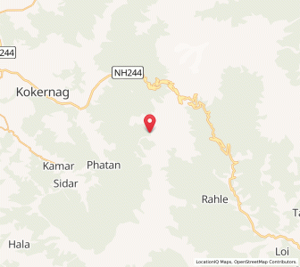 Map of Karbudurun, Kashmir