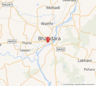 Map of Kardha, Maharashtra