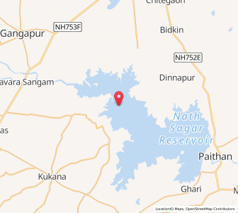 Map of Karegaon, Maharashtra