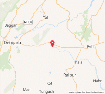 Map of Karelia, Rajasthan