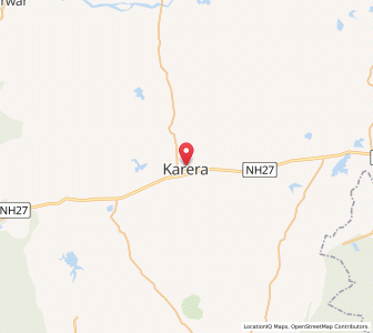 Map of Karera, Rajasthan