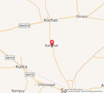 Map of Karghar, Bihar