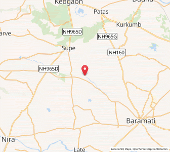 Map of Karhati, Maharashtra