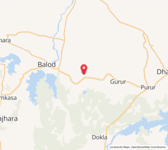 Map of Karhibhadar, Chhattisgarh