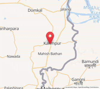 Map of Karimpur, West Bengal