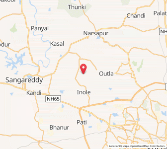 Map of Karjarla Khurd, Andhra Pradesh
