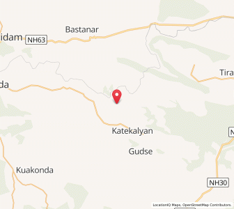 Map of Karka, Chhattisgarh