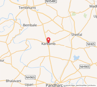 Map of Karkamb, Maharashtra