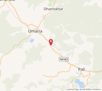 Map of Karkeli, Madhya Pradesh