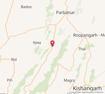 Map of Karkeri, Rajasthan