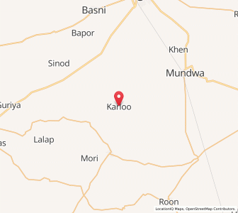 Map of Karlu, Rajasthan