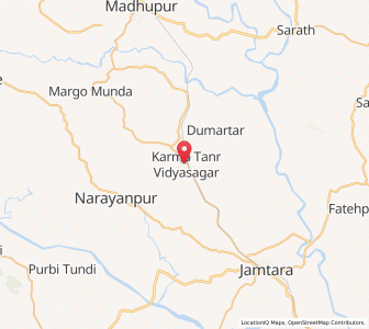 Map of Karmatanr, Jharkhand