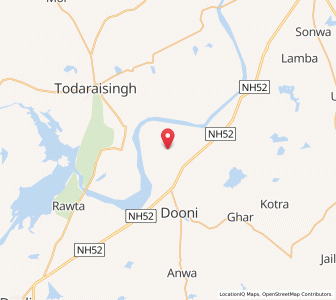 Map of Karna ka Was, Rajasthan