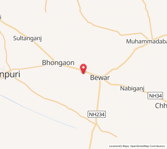 Map of Karpia, Uttar Pradesh
