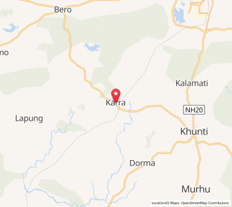 Map of Karra, Jharkhand