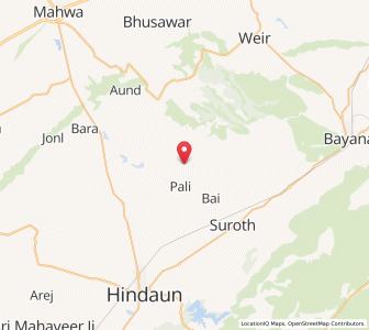 Map of Karsado, Rajasthan