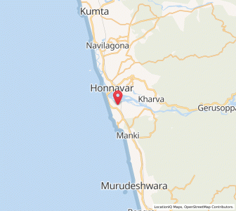 Map of Kasarkod, Karnataka