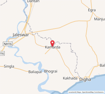 Map of Kasba Kamarda, Odisha