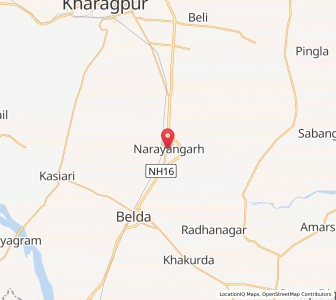 Map of Kasba Narayangarh, West Bengal