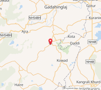 Map of Kasba Nesri, Maharashtra