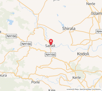 Map of Kasba Sarud, Maharashtra