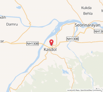 Map of Kasdol, Chhattisgarh
