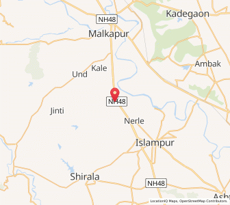 Map of Kasegaon, Maharashtra