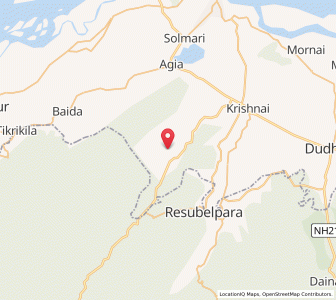 Map of Kashikhagra, Assam