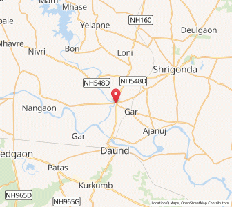 Map of Kashti, Maharashtra