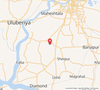 Map of Kasibati, West Bengal