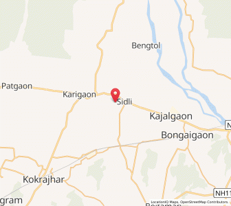 Map of Kasikatra, Assam