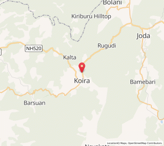 Map of Kasira, Odisha