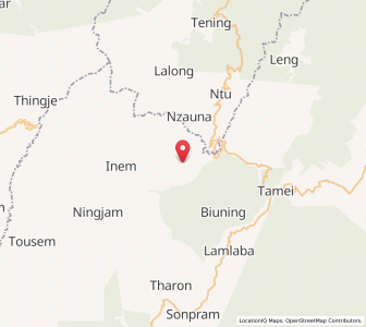 Map of Katang, Manipur