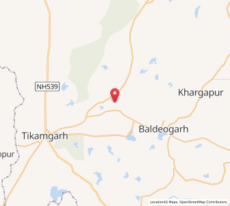 Map of Katerakhera, Madhya Pradesh