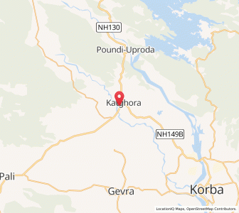 Map of Katghora, Chhattisgarh