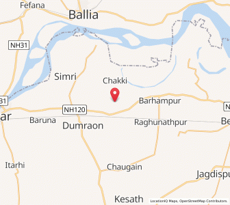 Map of Kathar, Bihar