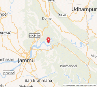 Map of Kathel, Kashmir