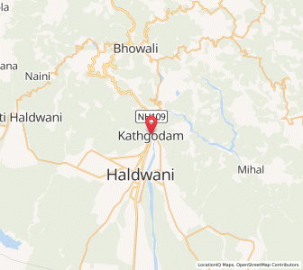 Map of Kathgodam, Uttarakhand