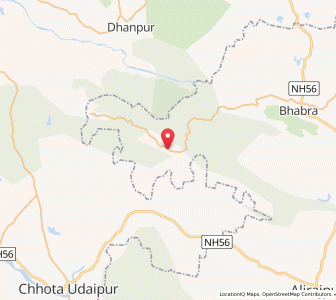 Map of Kathiwara, Madhya Pradesh