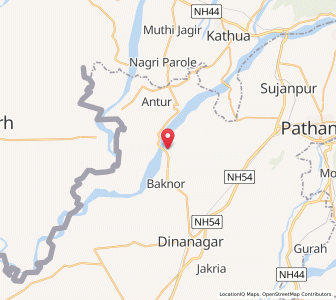 Map of Kathlaur, Punjab
