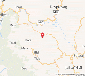 Map of Kathur, Uttarakhand