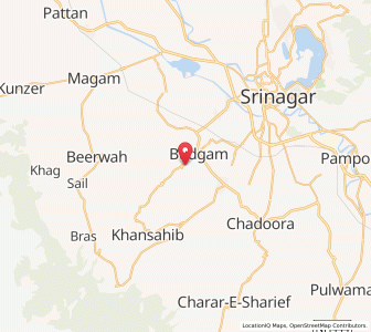 Map of Kathwar, Kashmir