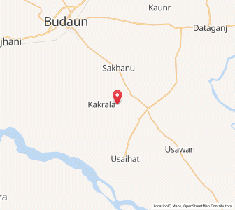 Map of Katian, Uttar Pradesh