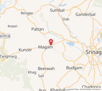 Map of Katihama, Kashmir