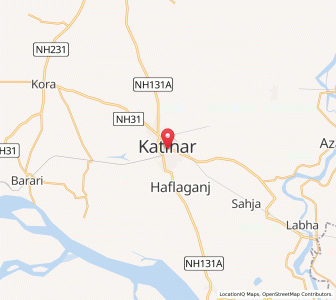 Map of Katihar, Bihar